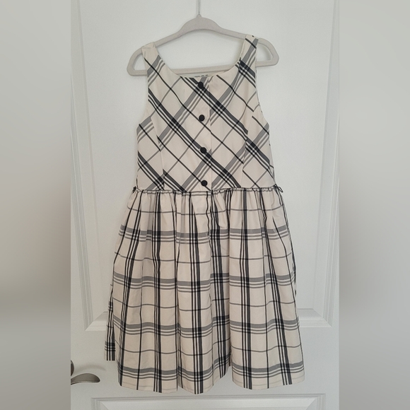Girls Black & White plaid Polo Ralph Lauren dress- Size 6 - Picture 2 of 4